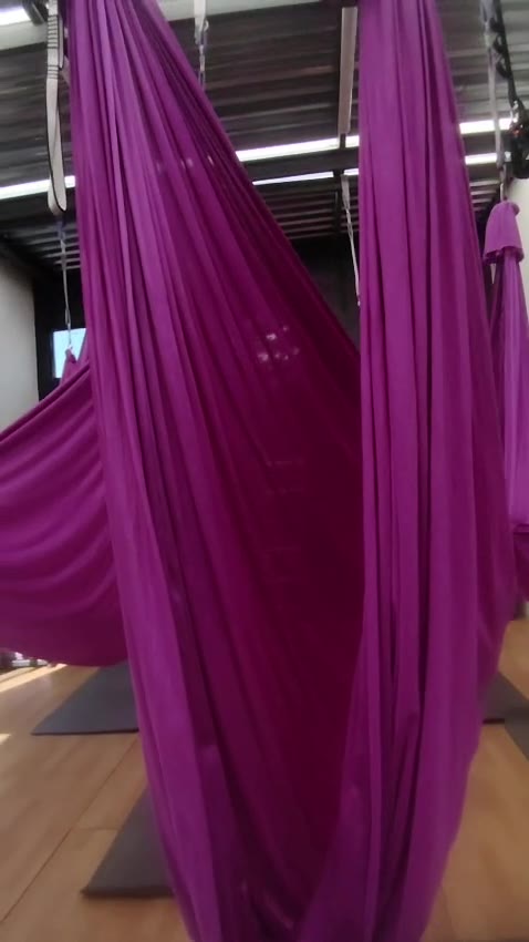 The studio mirrors and natural light